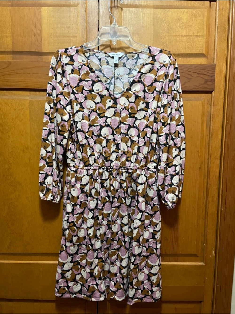 Nine West Floral V-Neck Dress - Picture 2 of 4